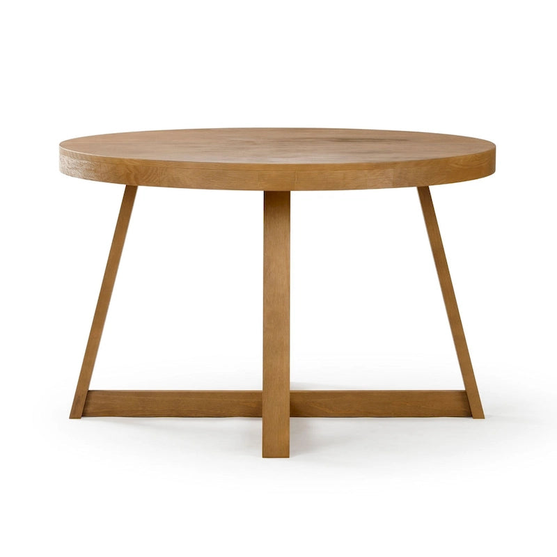 Classic Solid Wood Round Dining Table - 47