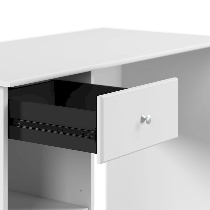 Bureau d'ordinateur de 122 cm avec rangement