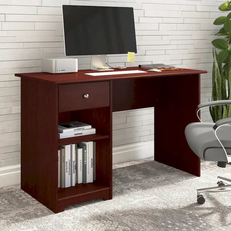 Bureau d'ordinateur de 122 cm avec rangement