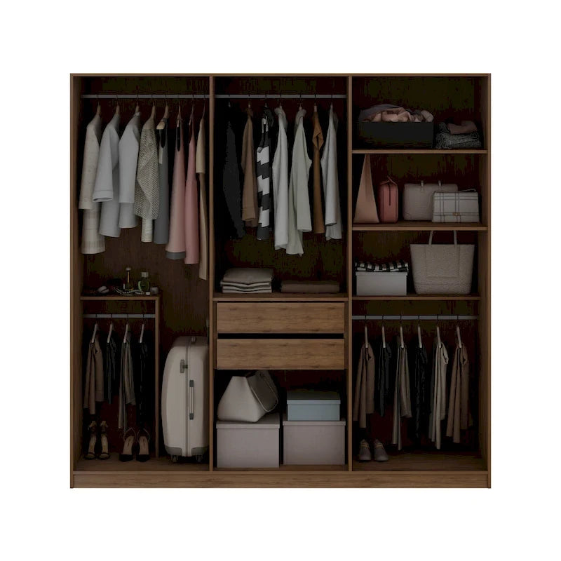 Modern Freestanding Wardrobe Armoire Closet