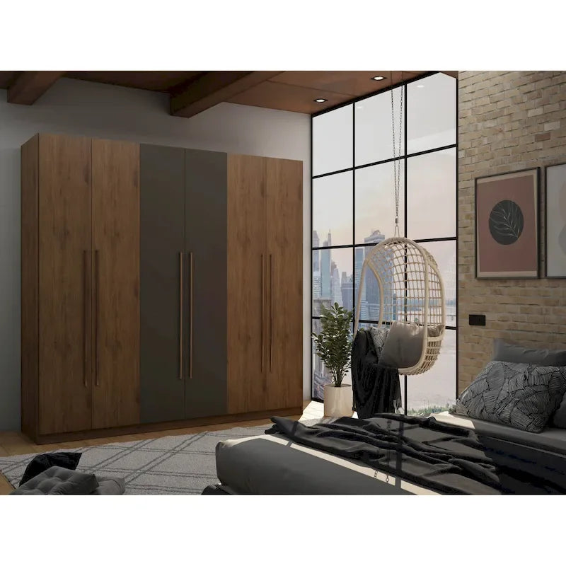 Modern Freestanding Wardrobe Armoire Closet