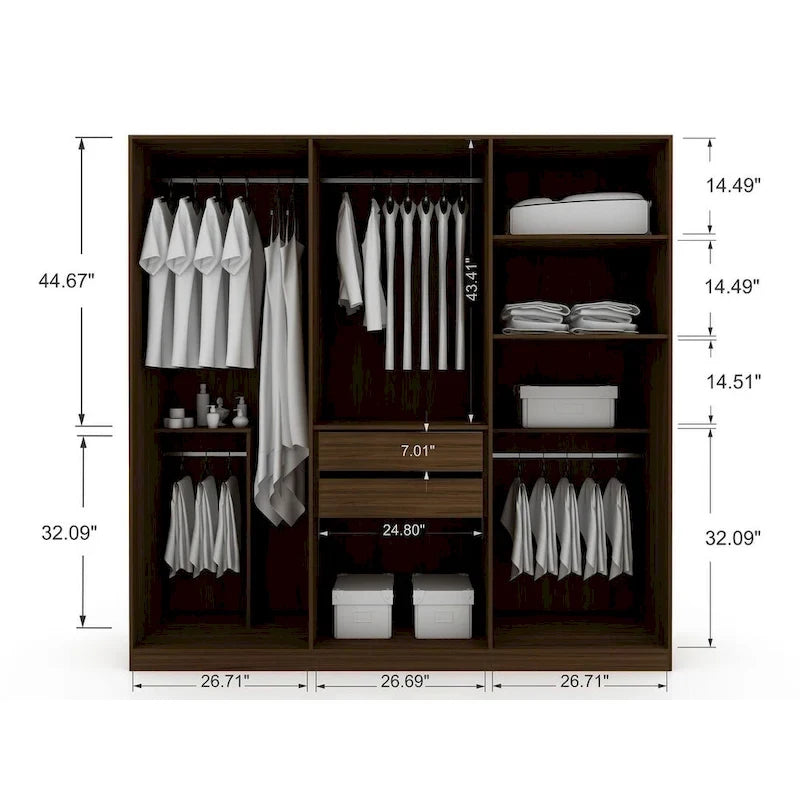 Armoire penderie autoportante moderne