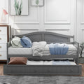 Lit de repos double en bois avec lit gigogne