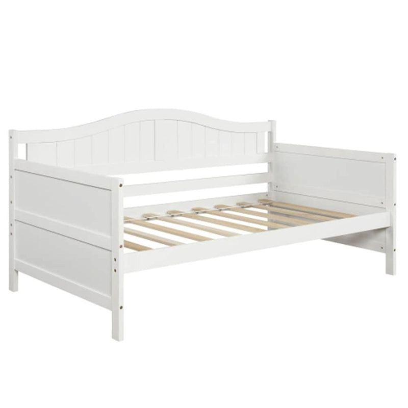 Lit de repos double en bois avec lit gigogne
