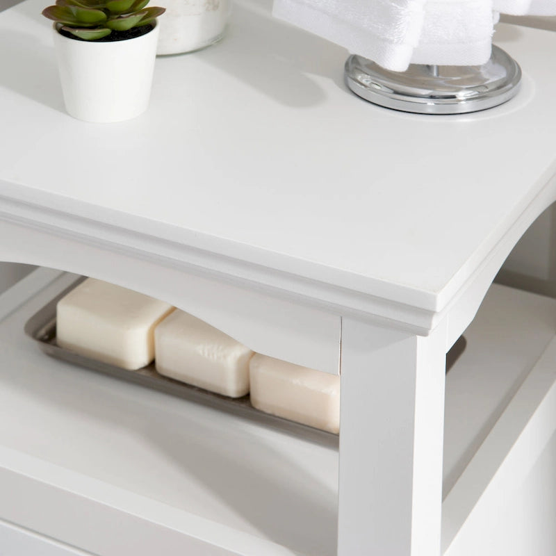 Armoire de rangement blanche mi-haute