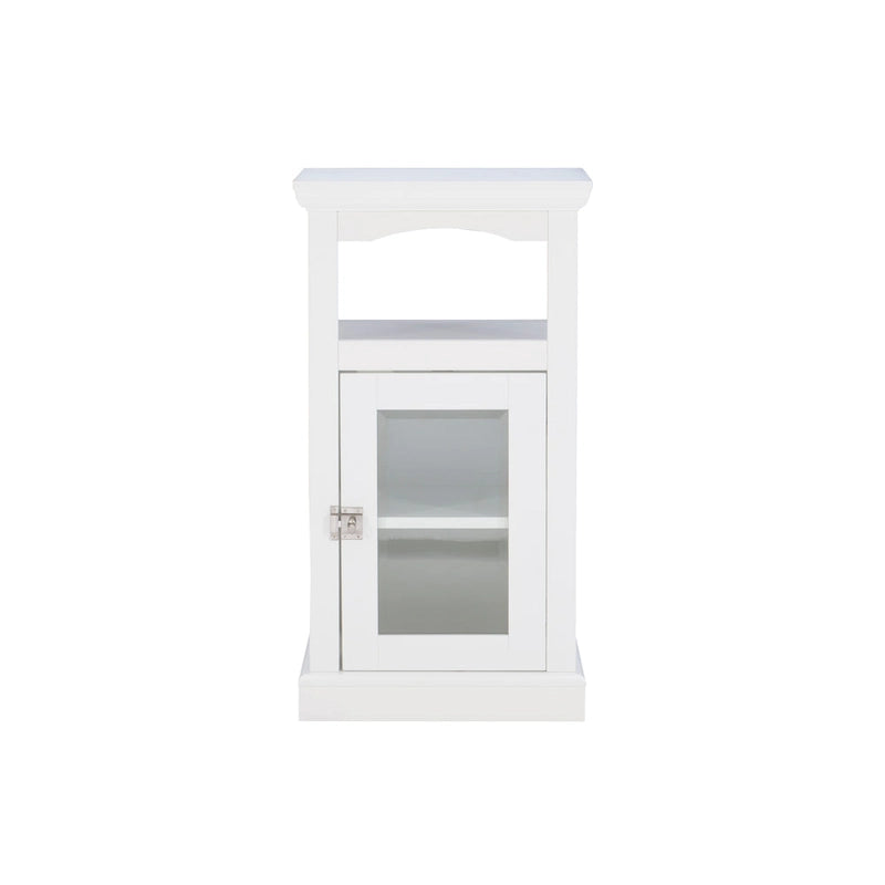 Armoire de rangement blanche mi-haute