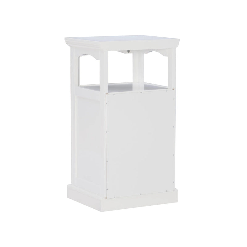 Armoire de rangement blanche mi-haute