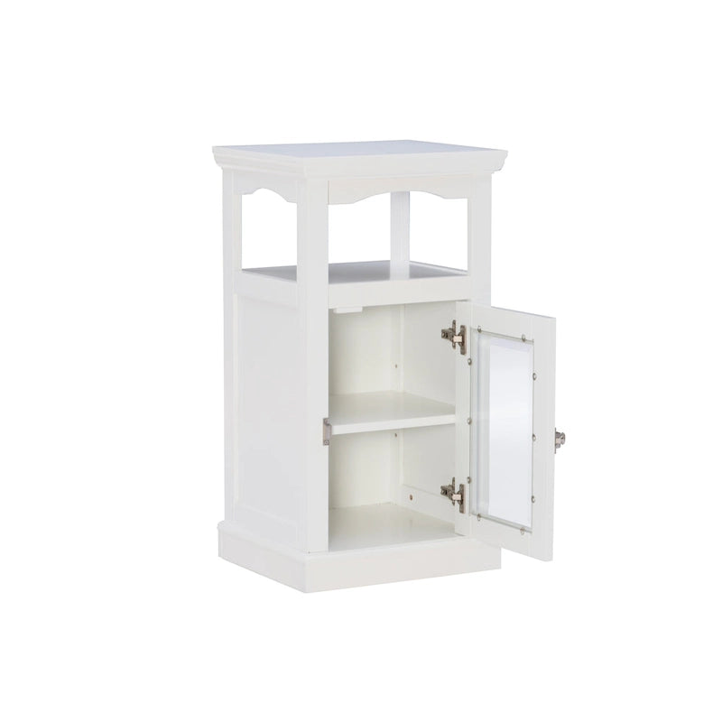 Armoire de rangement blanche mi-haute