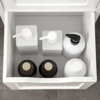 Meuble de salle de bain étroit avec 3 tiroirs et étagère à 2 niveaux, armoire haute autoportante, tour de rangement pour linge de maison, organisateur de coin mince