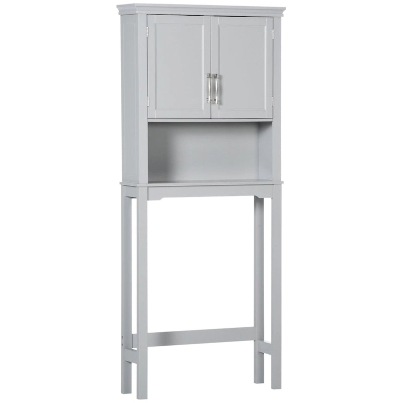 Meuble de rangement WC moderne, organisateur de salle de bain à double porte