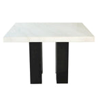 Table à manger carrée de 54 pouces à hauteur standard - Blanche