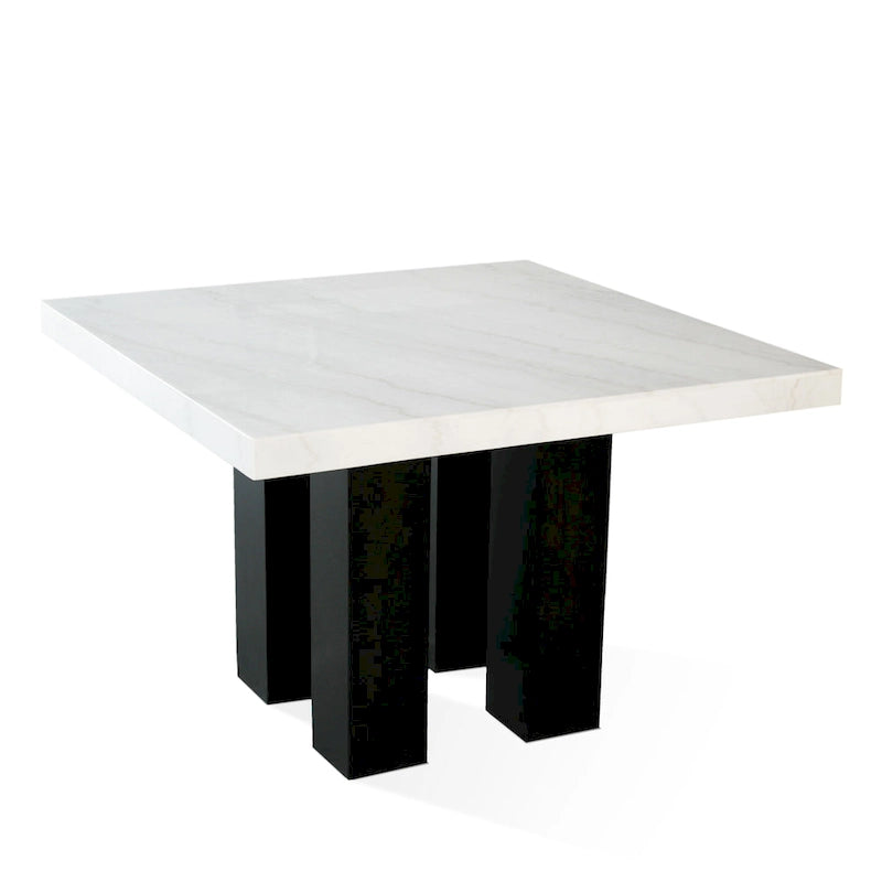 54-inch Square Standard Height Dining Table - White