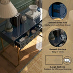 Bureau d'écriture brillant pour bureau à domicile avec tiroirs de rangement