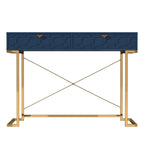 Bureau d'écriture brillant pour bureau à domicile avec tiroirs de rangement