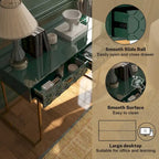 Bureau d'écriture brillant pour bureau à domicile avec tiroirs de rangement