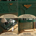 Bureau d'écriture brillant pour bureau à domicile avec tiroirs de rangement