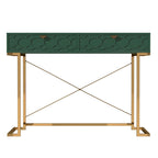 Bureau d'écriture brillant pour bureau à domicile avec tiroirs de rangement