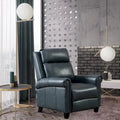 Fauteuil inclinable de club en cuir véritable