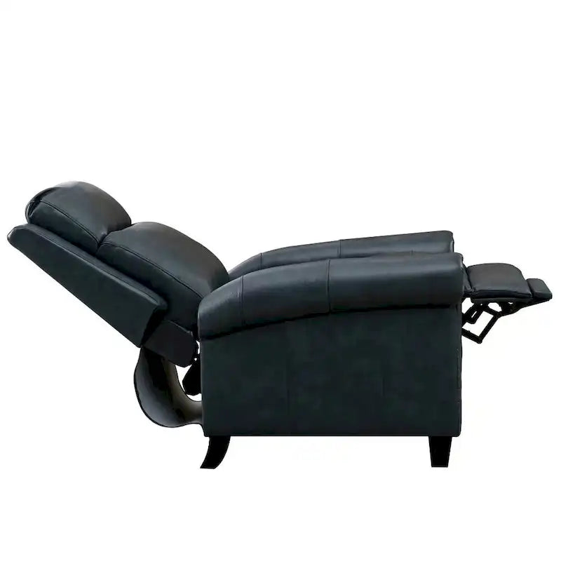 Fauteuil inclinable de club en cuir véritable