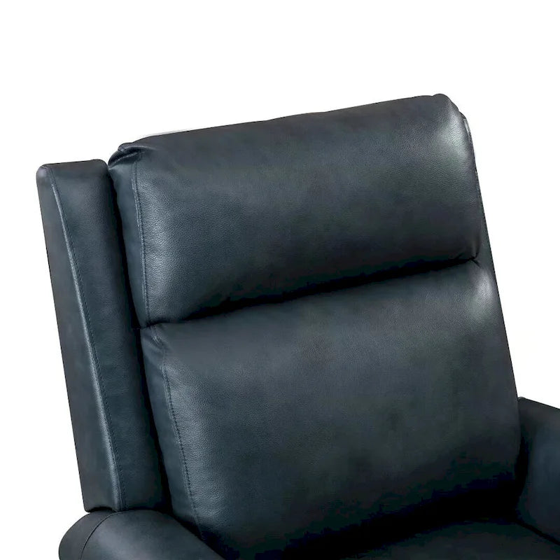 Fauteuil inclinable de club en cuir véritable