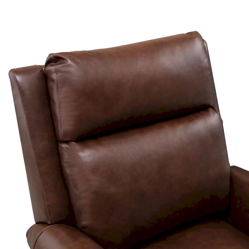 Fauteuil inclinable de club en cuir véritable