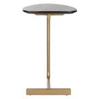 Table d'appoint en C noir/or - 19 x 15 x 25 - 19L x 15P x 25H