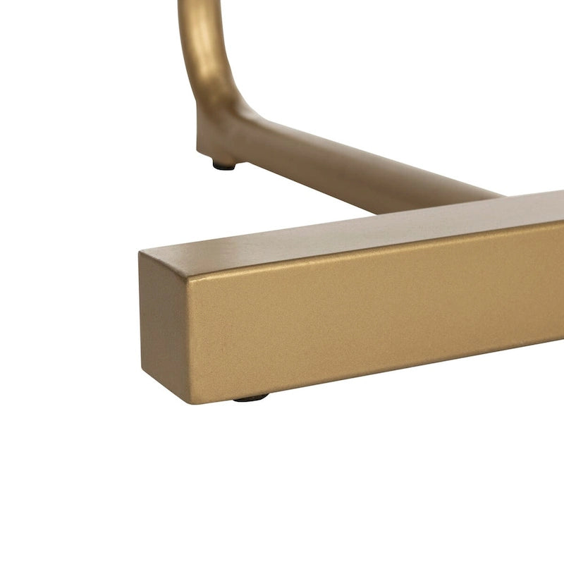 C-Table-Black / Gold - 19 x 15 x 25 - 19Wx15Dx25H