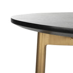 Table d'appoint en C noir/or - 19 x 15 x 25 - 19L x 15P x 25H