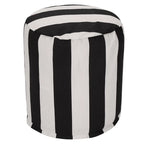 Pouf rayé intérieur/extérieur (16" L x 16" l x 17" H)