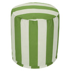 Pouf rayé intérieur/extérieur (16" L x 16" l x 17" H)