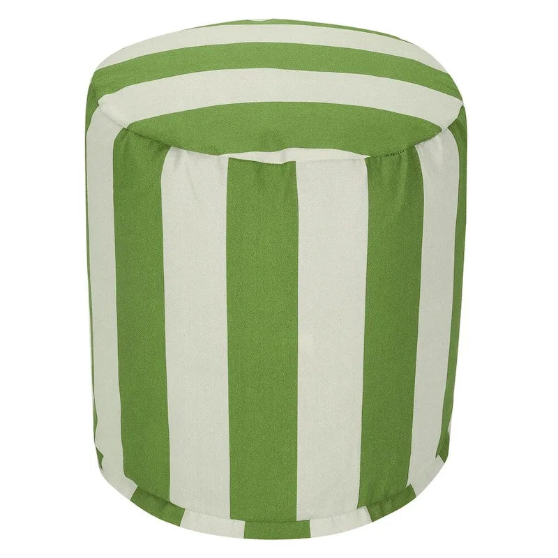 Pouf rayé intérieur/extérieur (16" L x 16" l x 17" H)