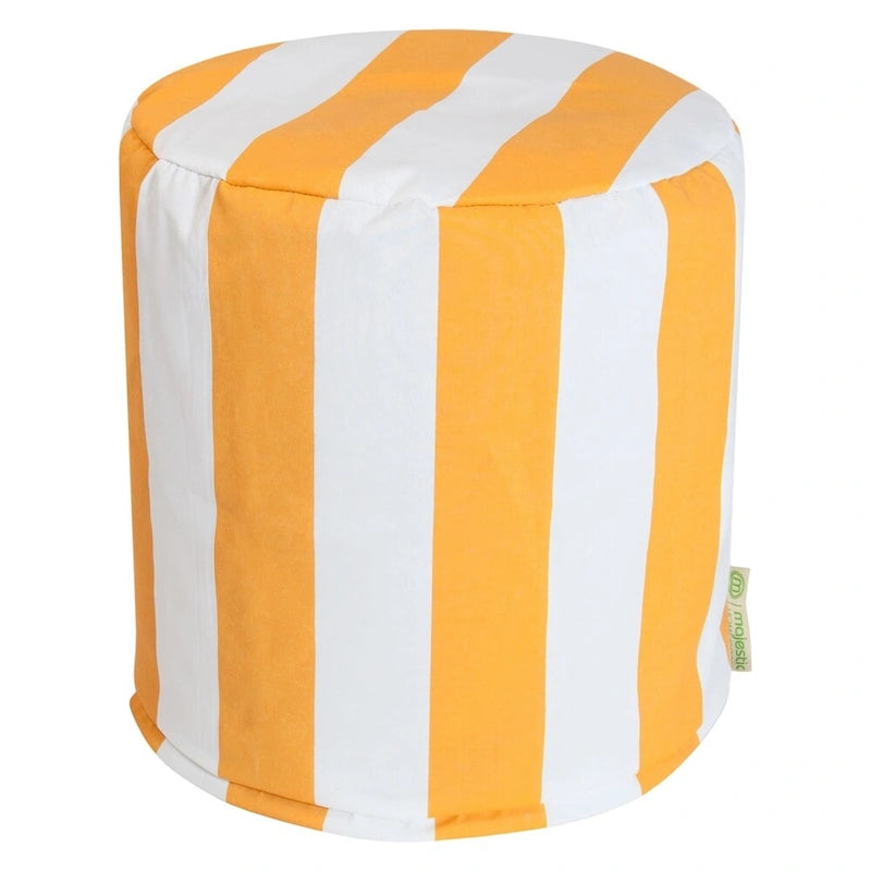 Pouf rayé intérieur/extérieur (16" L x 16" l x 17" H)