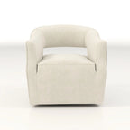 Ensemble de 2 fauteuils d'appoint pivotants à 360 degrés en velours, style glamour moderne, dossier ouvert