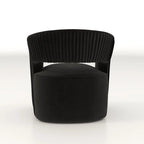 Ensemble de 2 fauteuils d'appoint pivotants à 360 degrés en velours, style glamour moderne, dossier ouvert