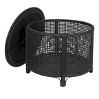 Table d'appoint en bambou et rotin