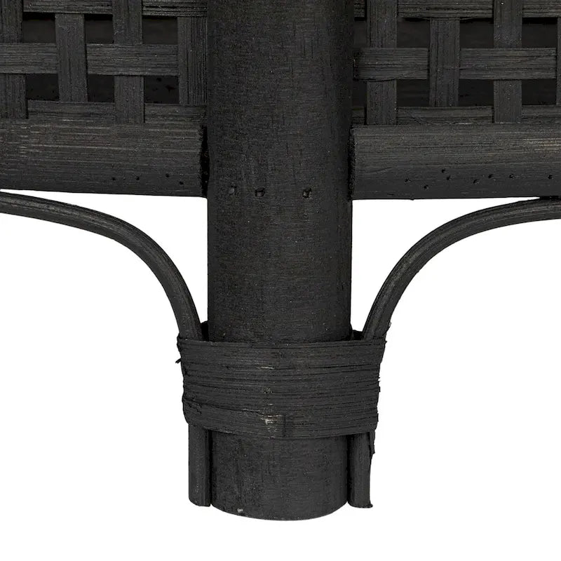 Table d'appoint en bambou et rotin