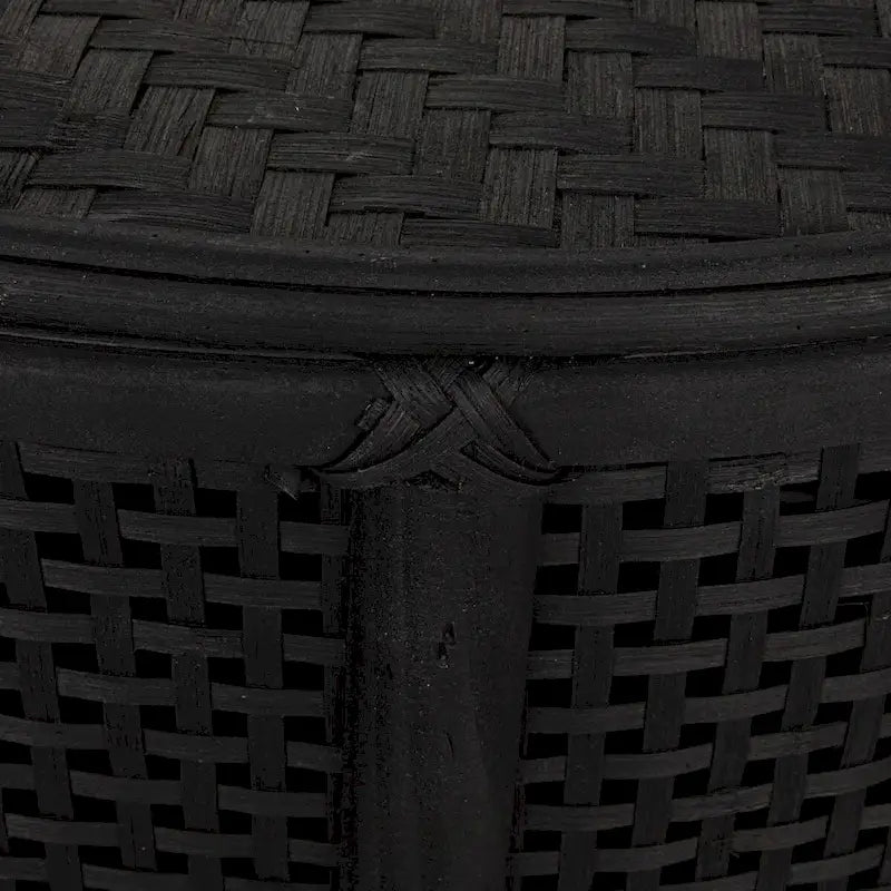 Table d'appoint en bambou et rotin