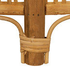 Table d'appoint en bambou et rotin