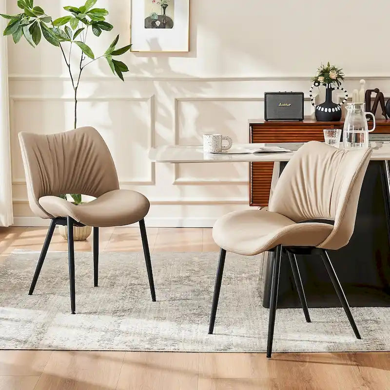 Modern Dining Kitchen Chairs Set of 2 Loads up to 300lbs