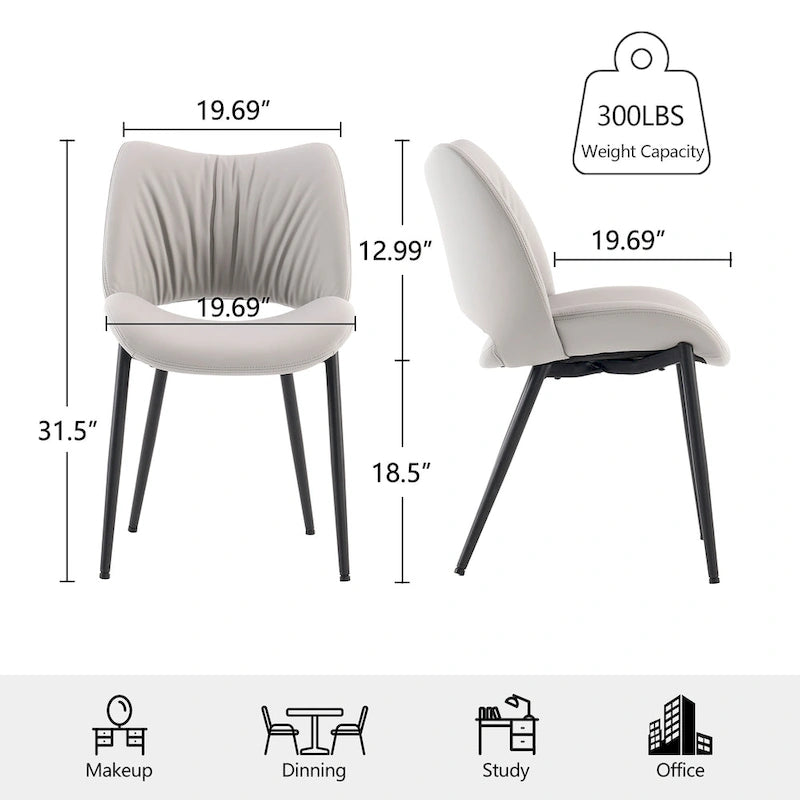 Chaises de cuisine modernes pour la salle à manger - charge maximale 136 kg