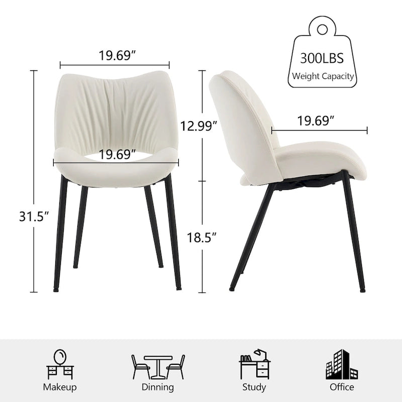 Chaises de cuisine modernes pour la salle à manger - charge maximale 136 kg