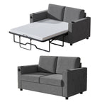 Canapé-lit convertible, canapé-lit avec matelas en mousse à mémoire de forme, porte-gobelet, USB, canapé-lit gigogne