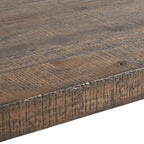 Table à manger en bois recyclé et béton — Marron