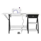 Table de couture avec ou sans grille de découpe intégrée