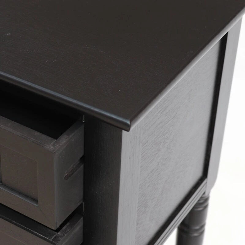 Console avec 3 tiroirs, table d'appoint de canapé avec étagère de rangement inférieure ouverte, table d'entrée robuste pour couloir/salon