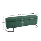 Banc de rangement tressé avec charnières de sécurité, banc d'extrémité pour salon et chambre à coucher