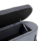 Banc de rangement tressé avec charnières de sécurité, banc d'extrémité pour salon et chambre à coucher