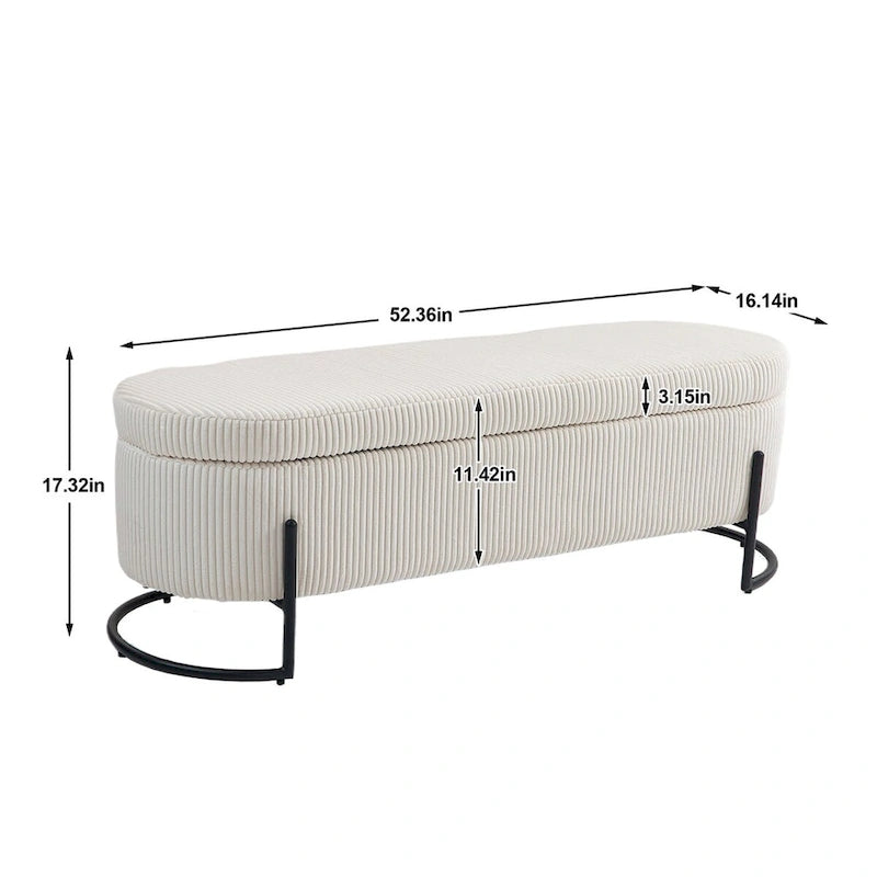 Banc de rangement tressé avec charnières de sécurité, banc d'extrémité pour salon et chambre à coucher