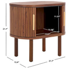 Table de chevet 2 portes à tambour
