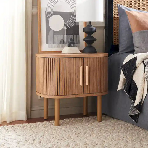2 Tambour Door Nightstand
